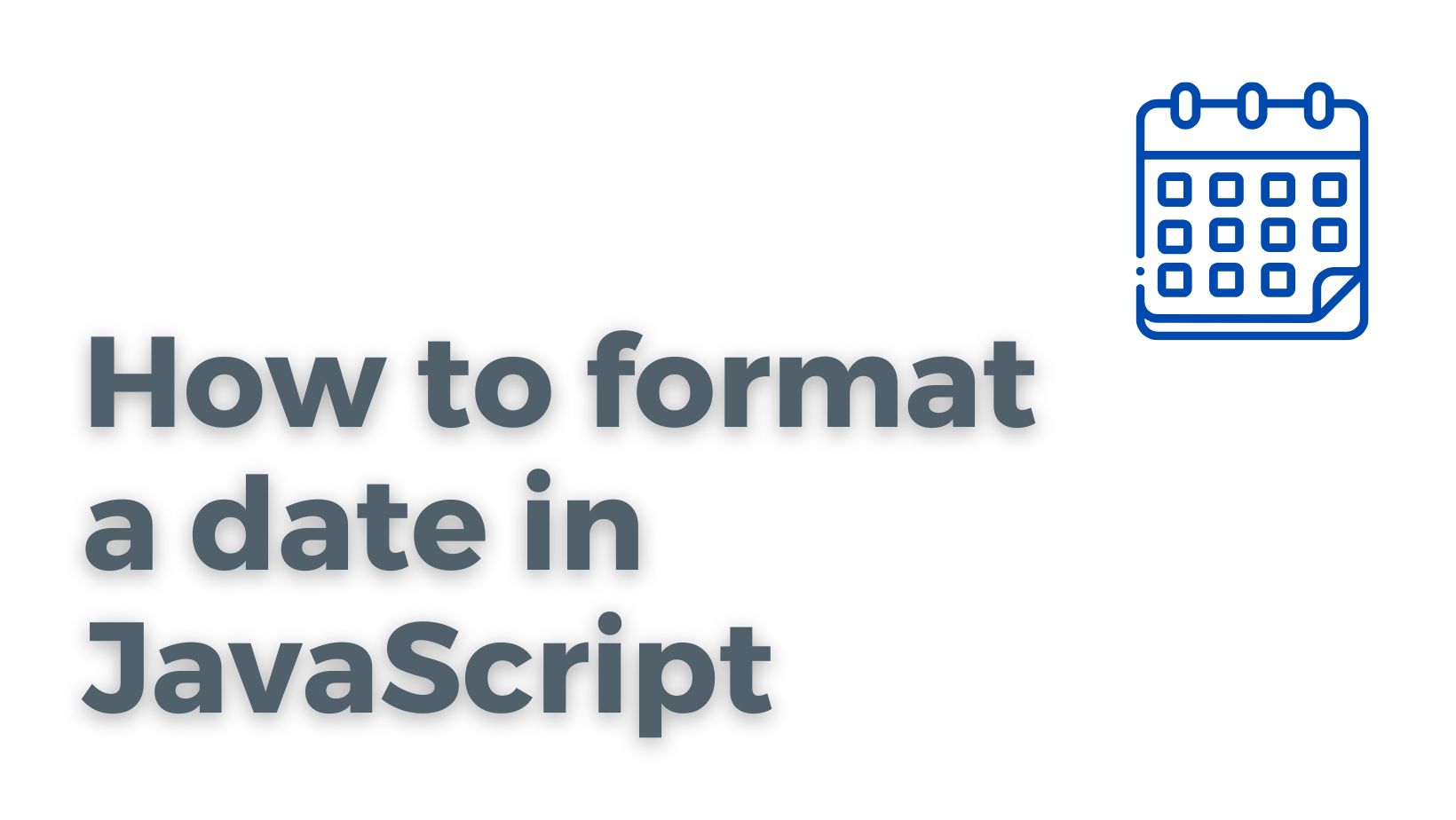 format a date in JavaScript