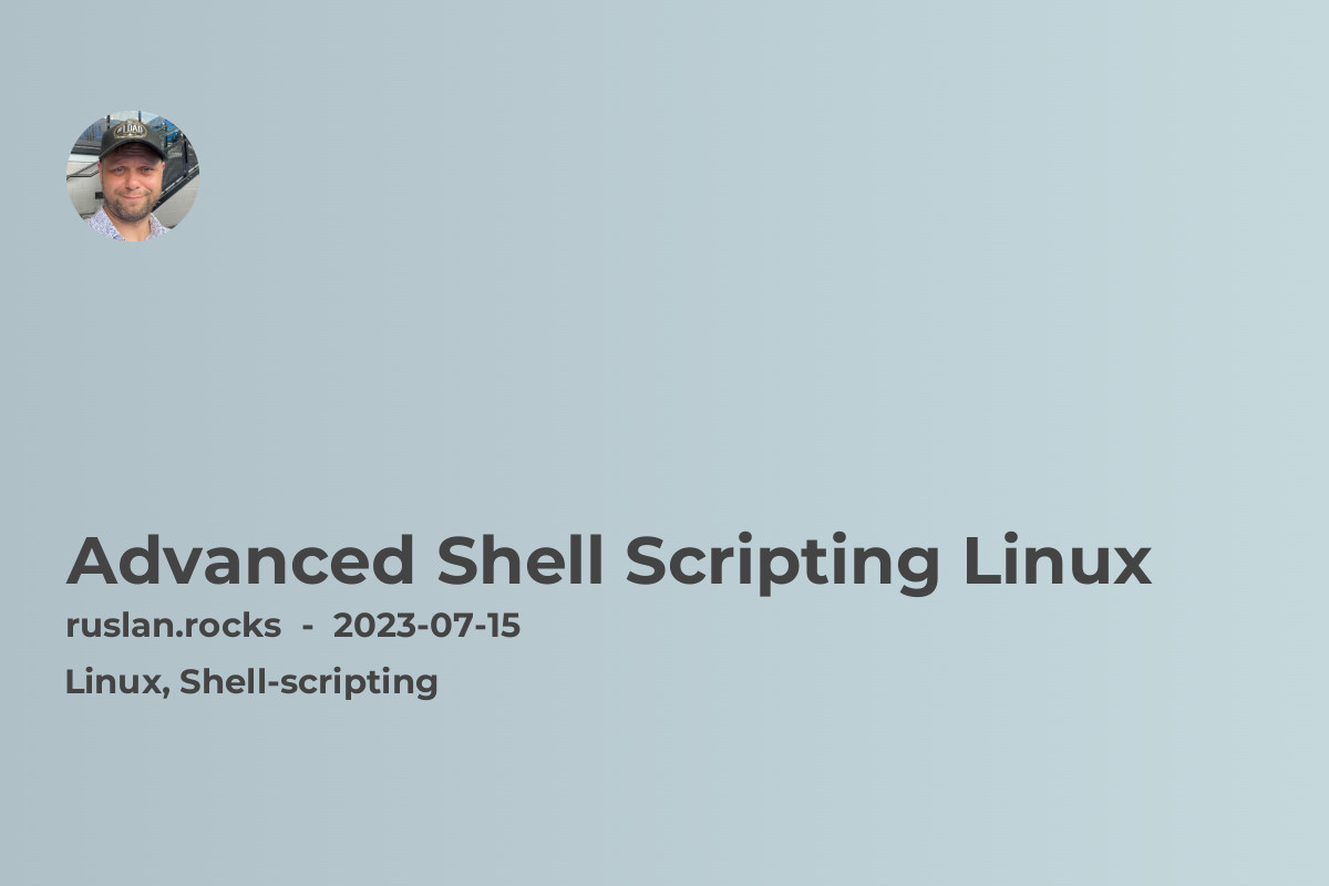 Advanced Shell Scripting Linux