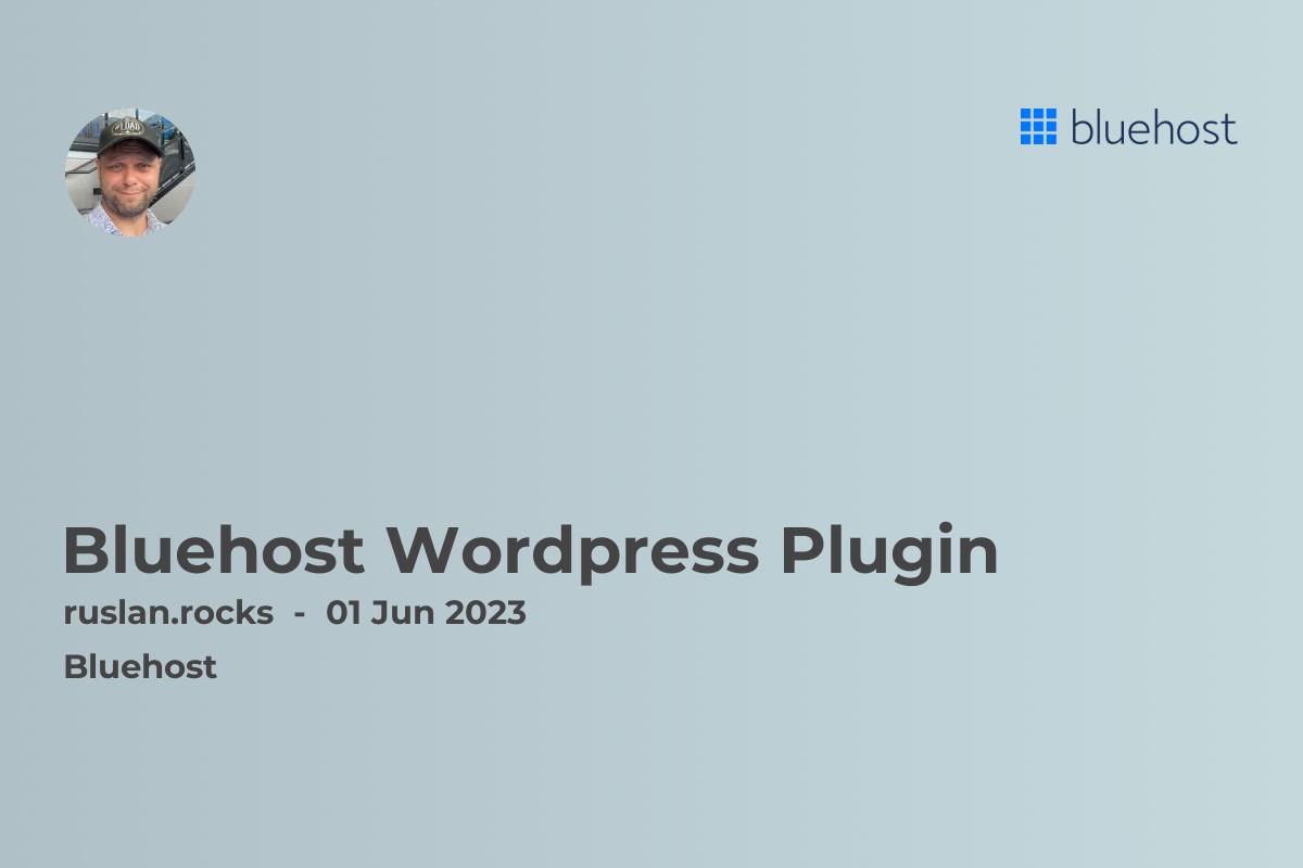 Bluehost Wordpress Plugin