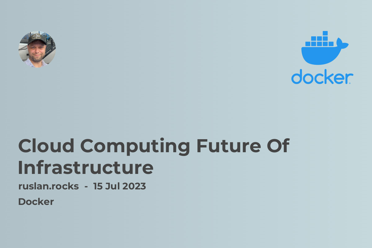 Cloud Computing Future Of Infrastructure