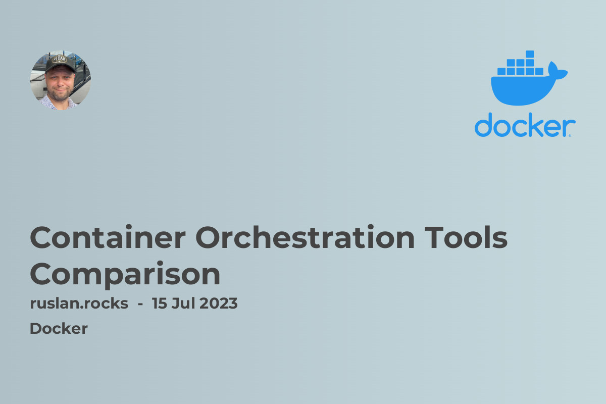 Container Orchestration Tools Comparison