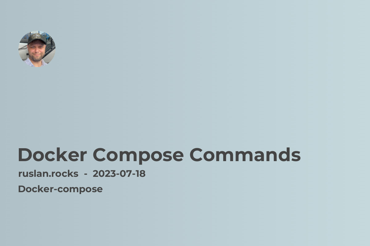 Docker Compose Commands