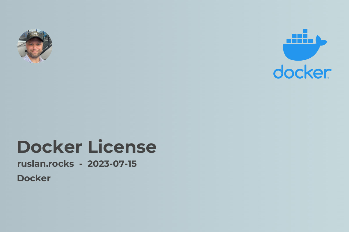 Docker License
