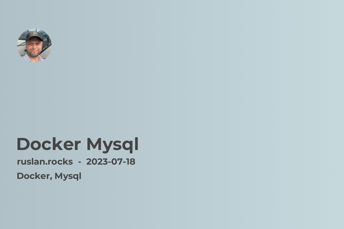 Docker MySQL