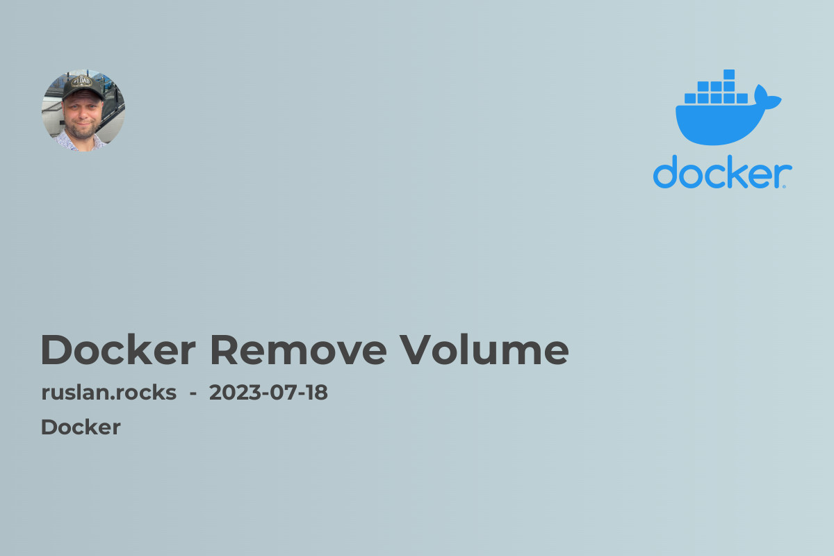 Docker Remove Volume