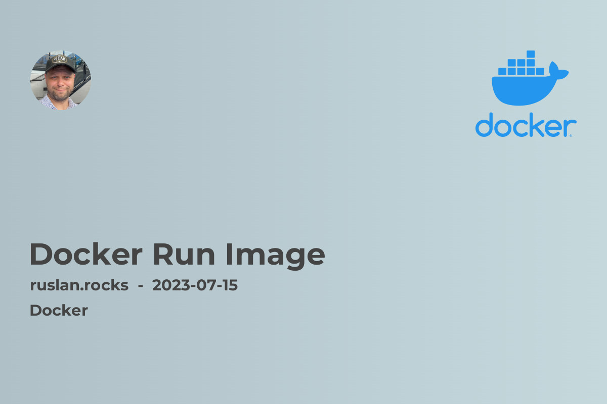 Docker Run Image