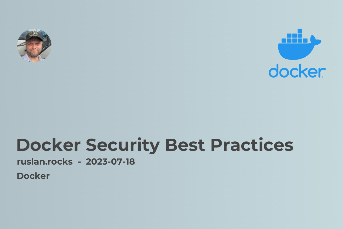 Docker Security Best Practices