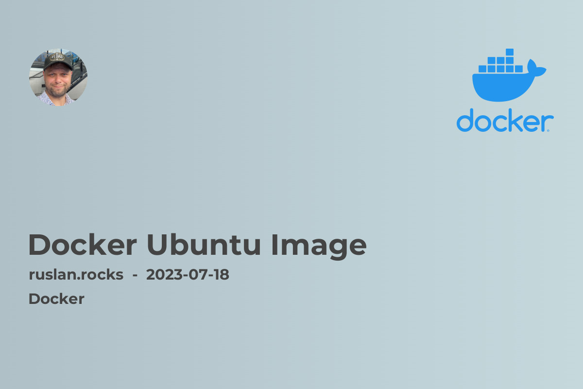 Docker Ubuntu Image