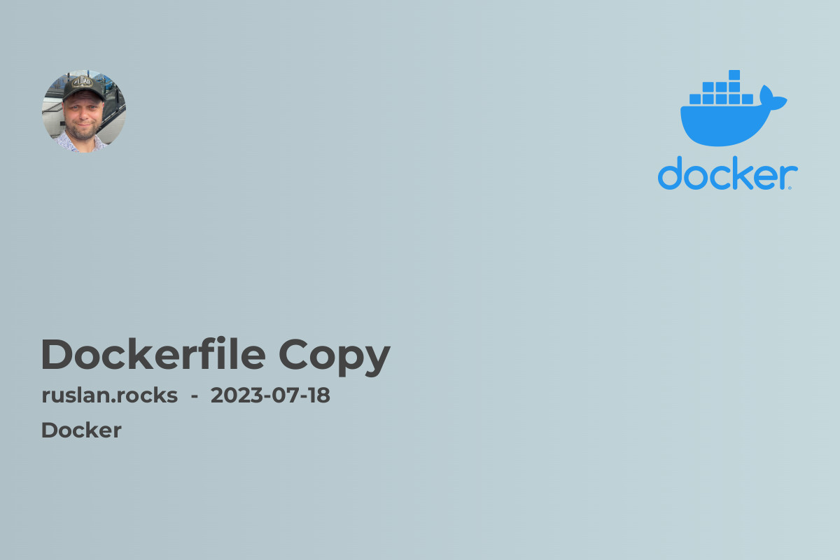 Dockerfile Copy