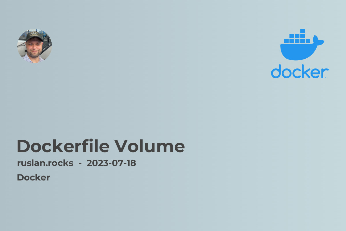 Dockerfile Volume