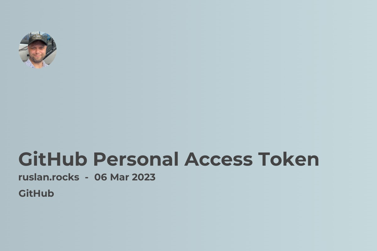 GitHub Personal Access Token