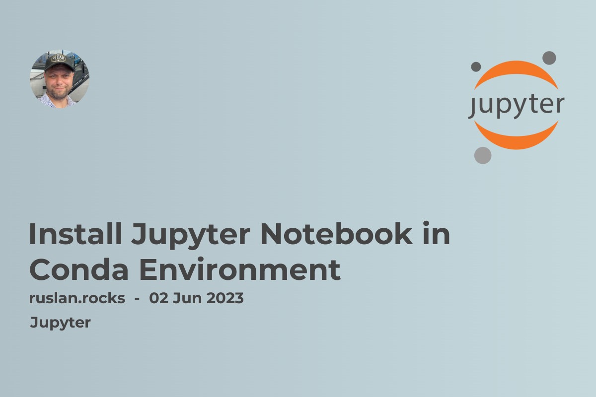 Install Jupyter Notebook in Conda Environment