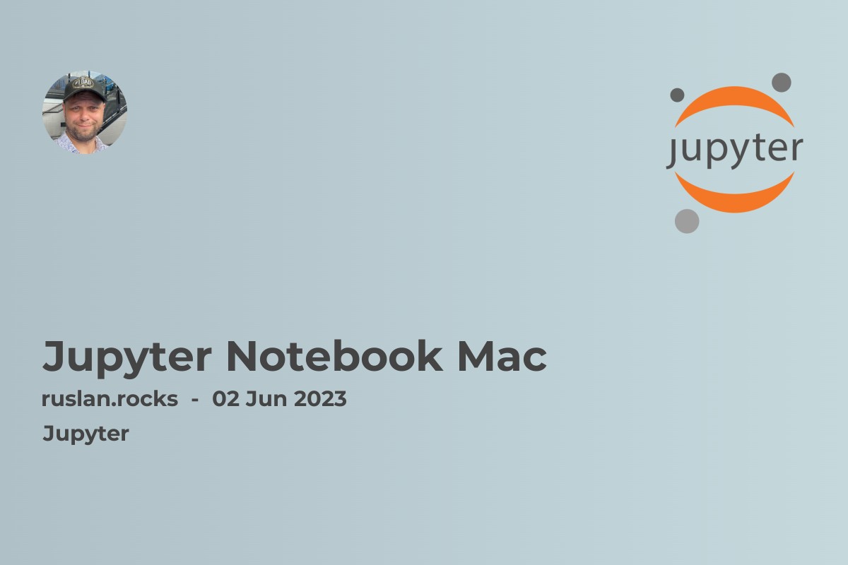 Jupyter Notebook Mac