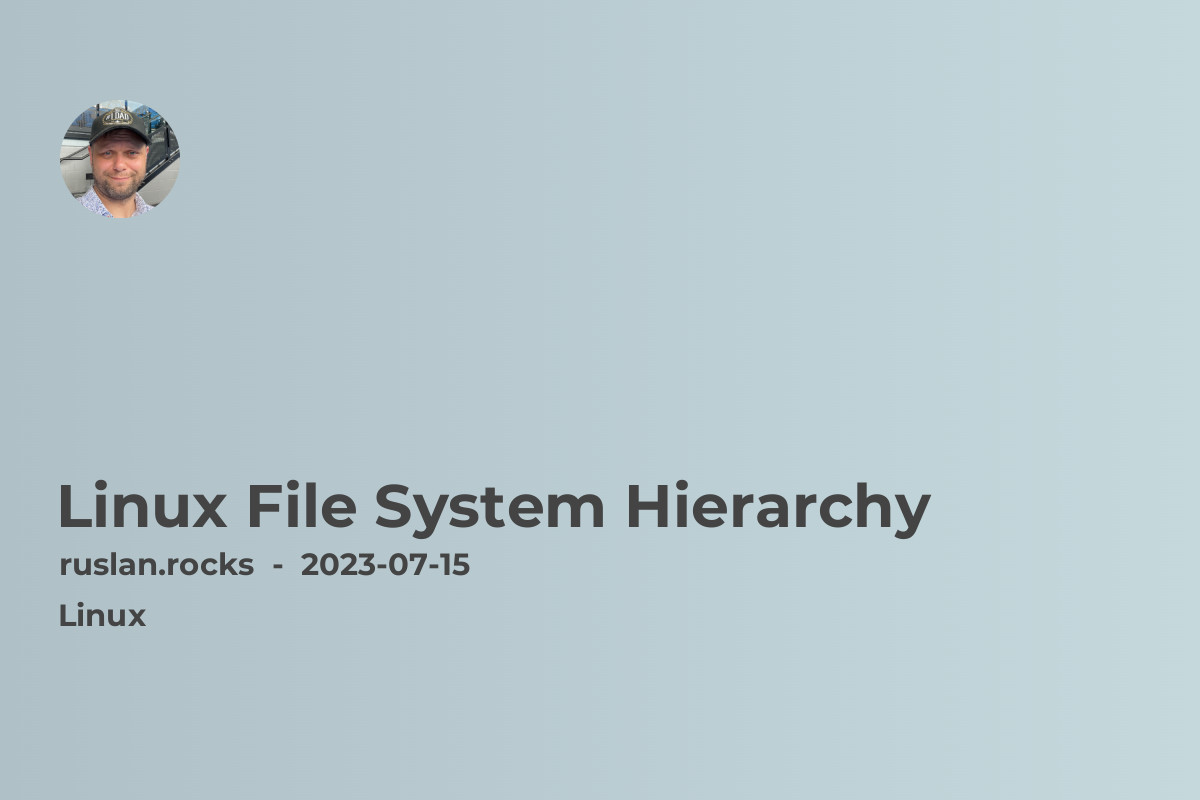 Linux File System Hierarchy