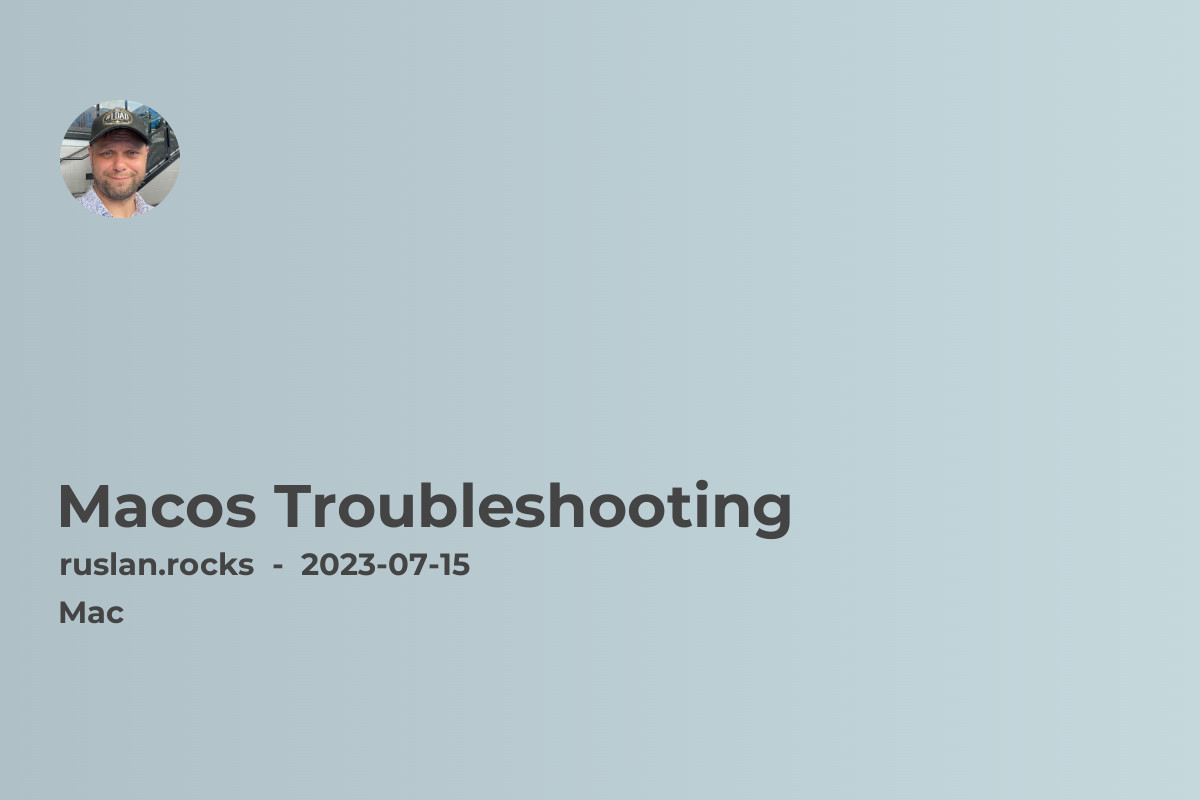MacOS Troubleshooting: Fixing Common Issues and Errors