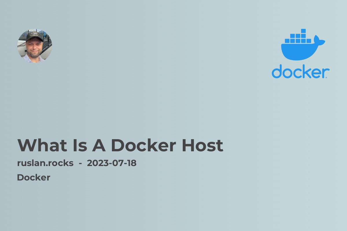 What Is A Docker Host