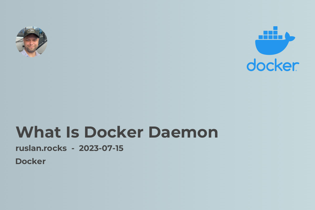 What Is Docker Daemon