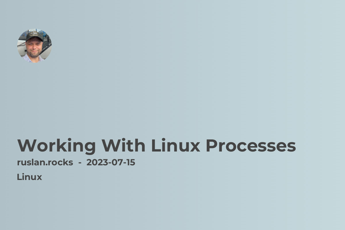 Working With Linux Processes