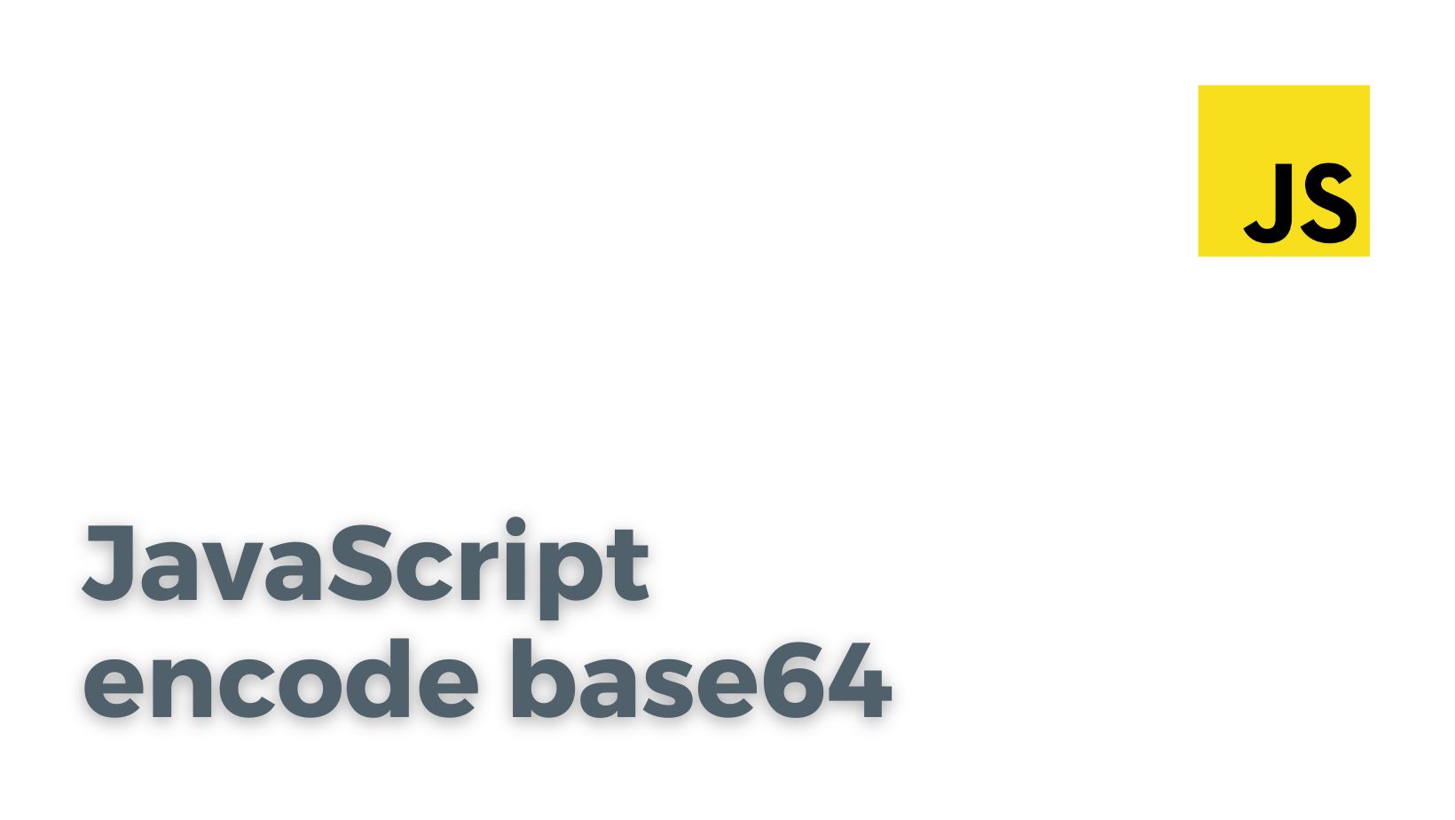 JavaScript encode base64