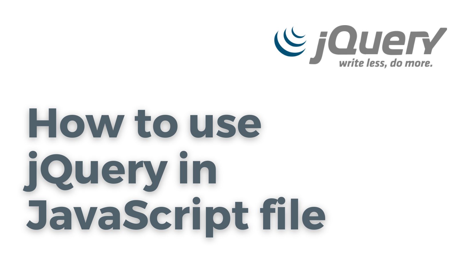 How to use jQuery in JavaScript file