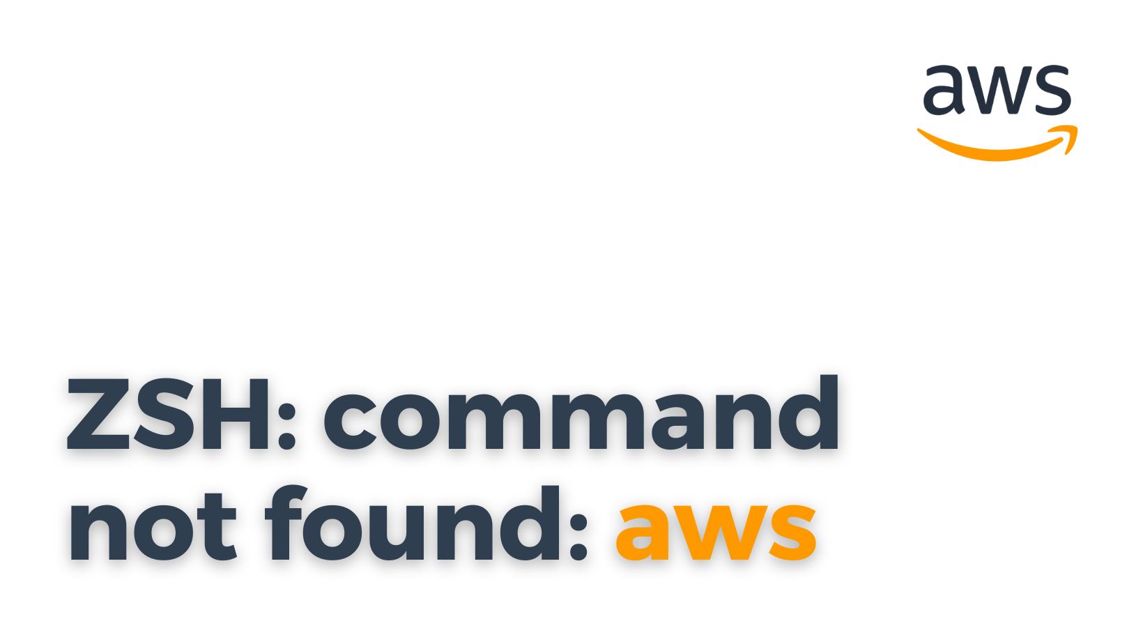 ZSH command not found aws