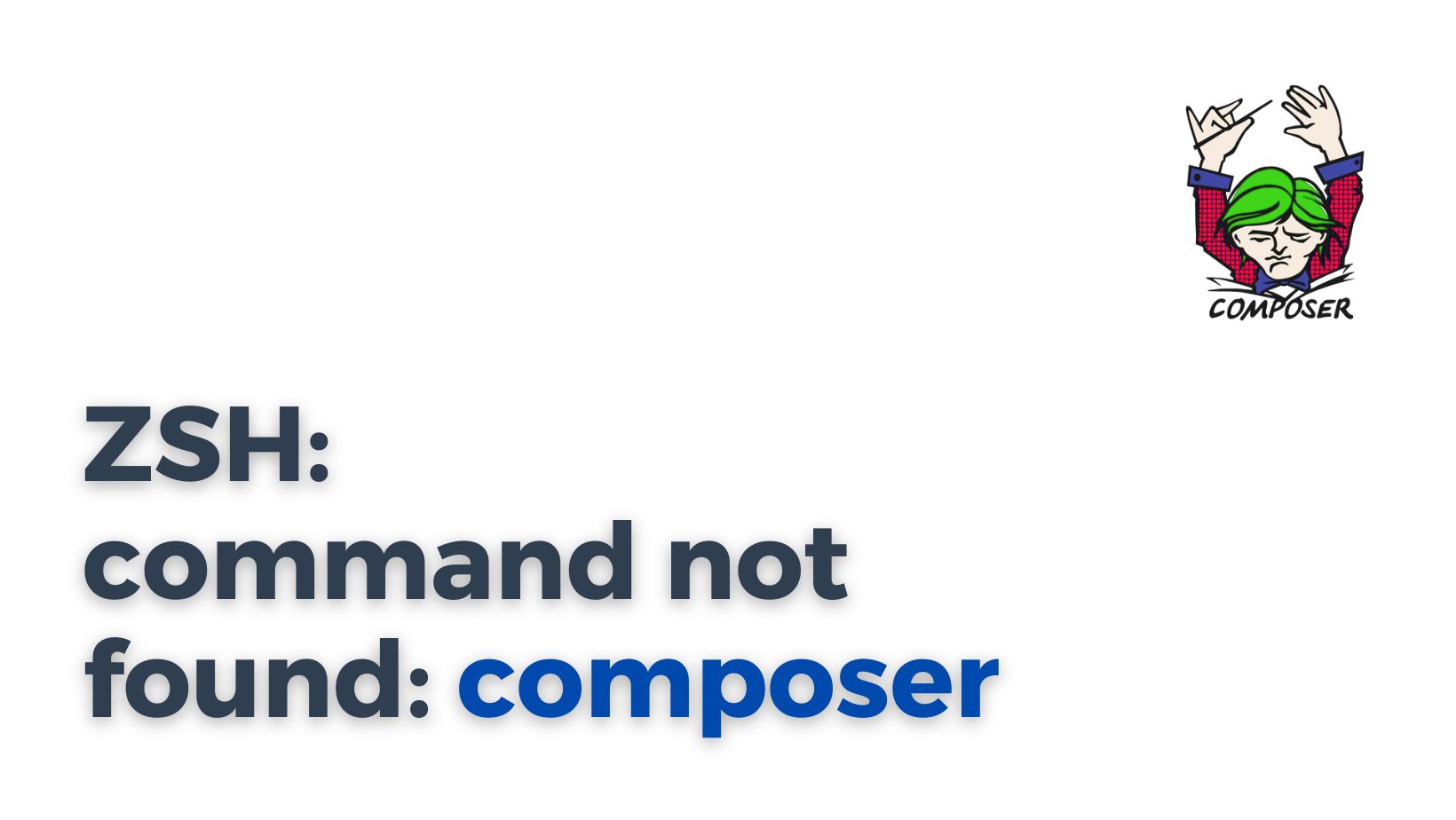 ZSH: command not found: composer