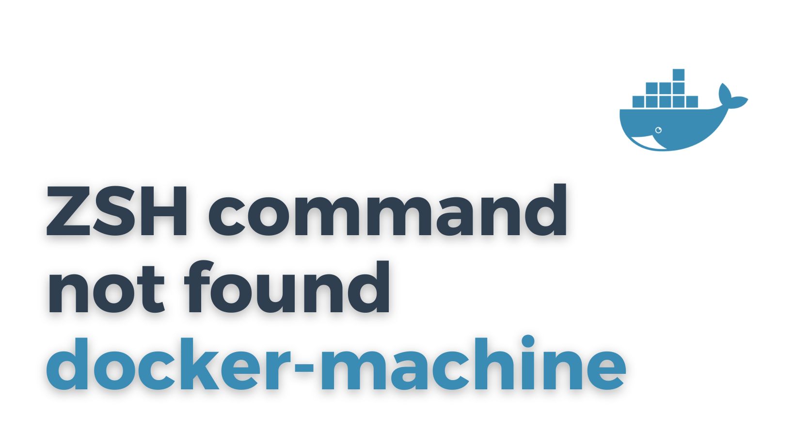 ZSH command not found docker-machine